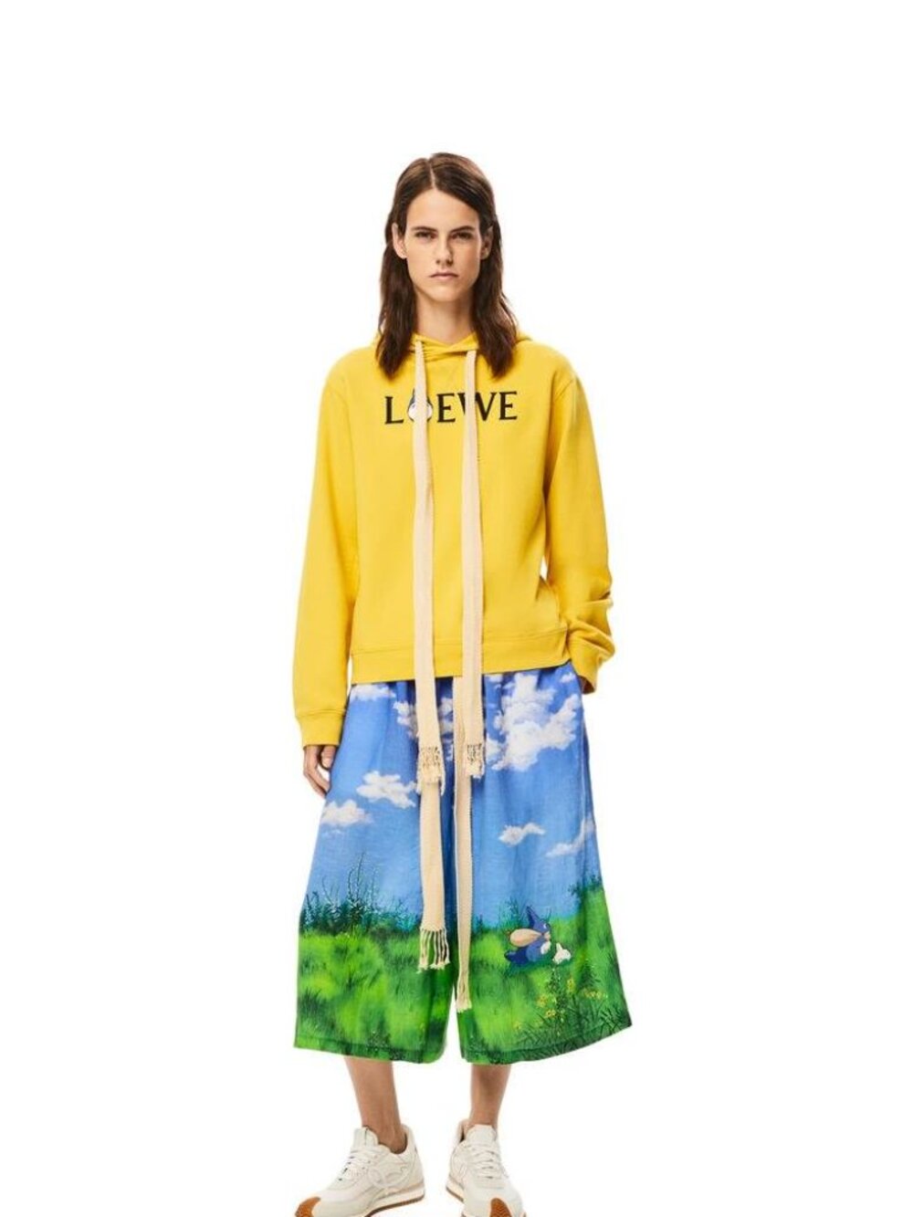Loewe x studio ghibli yellow totoro hoodie